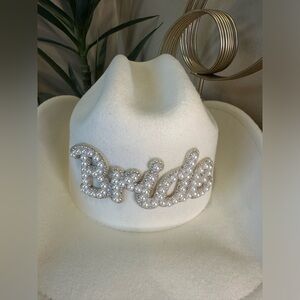 Bride cowgirl hat